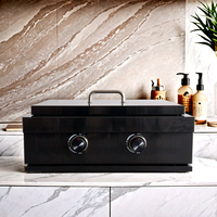 Grill à gaz propane encastrable de 29 pouces avec plaque de cuisson moderne en acier inoxydable 304 de qualité supérieure, portable, pour cuisine extérieure