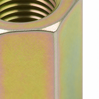 Mur Baut Heksagonal Seng Kuning Kelas 6 Tipe 2 GB/T 6175-2016 Model 085 untuk Industri Berat M30-M36