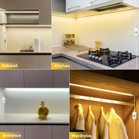 Bande lumineuse Led USB, lumière de remplissage, bande lumineuse courte, bâton sur TV, ordinateur de bureau, arrière-plan d'ordinateur portable, Machine à coudre Vivarium