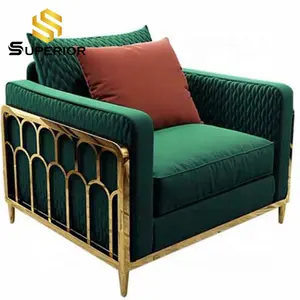 Moderne Woonkamer Meubels Luxe Classic Import Fluwelen Stof Sofa