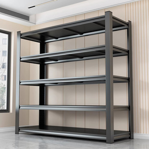 رفوف فولاذية قابلة للتعديل، رف معدني بدون براغي، للاستخدام في تخزين البضائع، رفوف معدنية قابلة للتكديس - Product Image 1