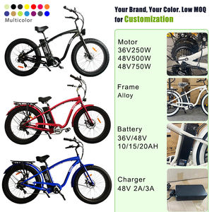 Vélo de plage électrique 250 watts, 26 pouces, pneus larges 4.0, batterie lithium 48v 500w 15ah 20ah - Product Image 4