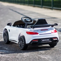 Voitures électriques pour enfants sous licence Mercedes Benz AMG GTR 12V avec batterie rechargeable, télécommande incluse.