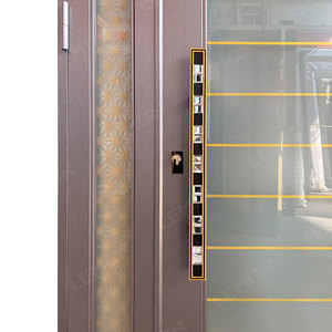 Khu dân cư sang trọng lối vào kim loại nhập thép cửa an ninh bên ngoài an ninh cửa thép bên ngoài - Product Image 6