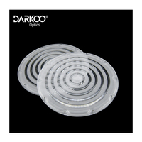 Réseau optique intégré: objectif UFO étanche de 190mm pour LED 2835/3030/3535, objectif haute baie 150 en 1 avec diffuseur laiteux