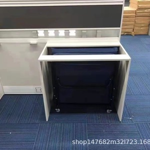 Cama plegable en forma de L Myb Dz001 azul convertible con gabinete para uso en oficina - Product Image 5