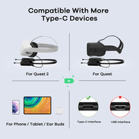 Batterie portable pour le cou rechargeable à charge rapide VR 8000mAh pour Oculus Quest 3