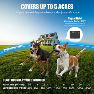 Лидер продаж, перезаряжаемая Водонепроницаемая электронная система ограждения mazon для собак - Product Image 4