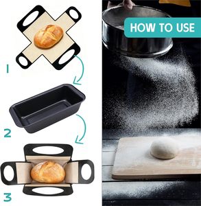 Moules à <span class=keywords><strong>pain</strong></span> <span class=keywords><strong>pour</strong></span> la cuisson, ensemble de moules à <span class=keywords><strong>pain</strong></span> avec doublures en silicone antiadhésives <span class=keywords><strong>pour</strong></span> <span class=keywords><strong>pain</strong></span> au <span class=keywords><strong>levain</strong></span> et <span class=keywords><strong>pain</strong></span> aux bananes - Product Image 6