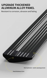 บันไดข้างไฟฟ้าอลูมิเนียมอัลลอยด์แบบเต็มชุด สำหรับรถกระบะฟอร์ด F150 ปี 2009 ขึ้นไป พร้อมไฟ LED ไม่มีไฟส่องสว่าง - Product Image 2