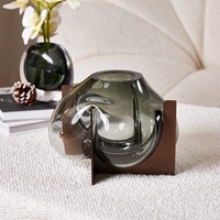 Vases décoratifs de forme irrégulière, design créatif moderne et luxueux pour la décoration intérieure du salon