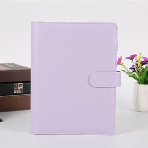 Vente en gros Macaron style Filofax <span class=keywords><strong>classeur</strong></span> 6 anneaux en cuir PU carnet à spirale planificateur Agenda organisateur avec reliure à feuilles mobiles - Product Image 3