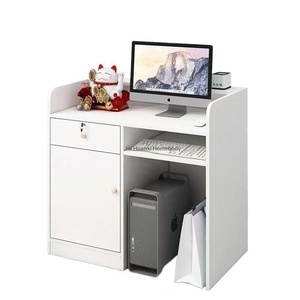 Comptoir moderne en bois massif, simple et minimaliste, pour salon de beauté, magasin de vêtements, <span class=keywords><strong>bureau</strong></span>, mobilier commercial - Product Image 3
