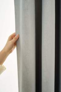 Cortinas Onduladas de Estilo Moderno, Mezcla de Lino, Tratamientos para Ventanas, Opacas, Insonorizadas, con Diseño Plisado para Hogar, Hotel, Cafetería - Product Image 4