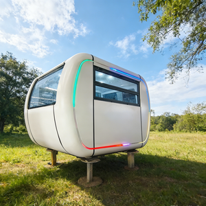 Tiny House, cabine de couchage en acier, pods modulaires pour l'intimité, design moderne imperméable, hôtel, couchage, travail, capsules de sommeil innovantes - Product Image 2