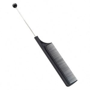 Personalized DIY for Tail Comb Rubber Portable Hair Styling <b>Tool</b> with Fine Teeth for Home & Salon Use Custom Brand - Product Image 4