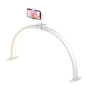Magnifying Lamp U Shape Led Light Adjustable Face Beauty Nail <b>Makeup</b> Desk Lamp With Phone <b>Holder</b> - Product Image 5