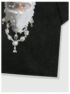 เสื้อยืดลายกราฟิกโอเวอร์ไซส์สำหรับผู้ชายระบายอากาศได้ดีฤดูร้อน - Product Image 3