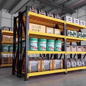 Estantería de Almacenamiento Multicapa de Alta Resistencia, 5 Niveles, Acero Laminado en Frío, Negra, para Almacén - Product Image 2