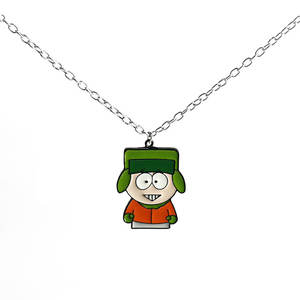 Classique dessin animé South park porte-clés bijoux Anime Figure Eric Cartman et <span class=keywords><strong>Kenny</strong></span> McCormick émail pendentif porte-clés collier - Product Image 4