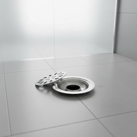 Siphon de sol carré de 4 pouces en acier inoxydable 201 de haute qualité avec grille amovible pour salle de bain, douche, lavabo et toilettes, anti-odeur