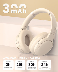 Auriculares Inalámbricos Premium con Cancelación de Ruido ANC, Auriculares Bluetooth con Diseño Cómodo y Ajustable, Sonido Estéreo de Alta Fidelidad con Micrófono para Música - Product Image 2