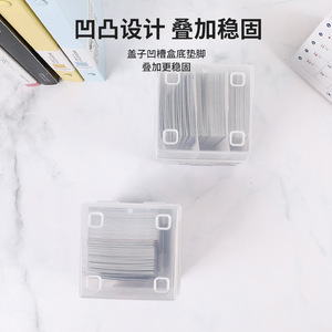 Boîte à cartes à collectionner, capacité 220, transparente, empilable, avec couvercle, pour le rangement des cartes de jeu - Product Image 4