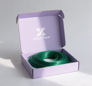 صندوق أرجواني مطبوع بشعار وحجم مخصص تعبئة وشحن الملابس والشعار والشعار والشعار صندوق توصيل وشحن - Product Image 5