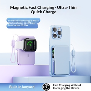 Cargador Inalámbrico Magnético, Banco de Energía de Carga Rápida de 10000 mAh y 22.5 W, Pantalla LED, Batería de Litio-Polímero, Cable de Plástico Ultrafino, Reloj Móvil - Product Image 2