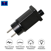 Adaptateur secteur LED étanche IP44 24V 750mA 15-24W pour guirlande lumineuse, prise EU, connexion enfichable, bande lumineuse LED