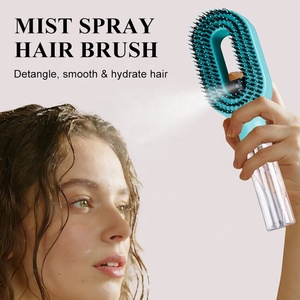<span class=keywords><strong>Brosse</strong></span> à <span class=keywords><strong>cheveux</strong></span> 2-en-1 avec pulvérisateur d'eau, <span class=keywords><strong>brosse</strong></span> à poils de sanglier et nylon <span class=keywords><strong>pour</strong></span> une hydratation fine et une chevelure lisse sans frisottis - Product Image 2