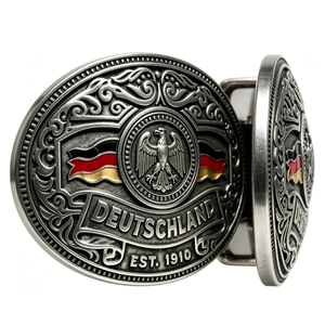 Hebilla de Cinturón de Aleación de Zinc con Emblema del Águila de Alemania, Plateada, Insignia Patriótica de Recuerdo 1910 - Product Image 5
