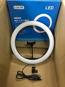 Luz para viLED Live Broadcast Ring Light Makeup Live Selfie 2,1 MTripod Stand Soporte para teléfono 14 pulgadas Multi Size Luz fotográfica - Product Image 3