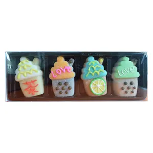 Manufacture Sales Directly 80g Drink milk tea together Cartoon shape Marshmallow Cotton Candy