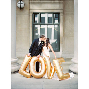 Nueva llegada láser grande en forma de amor Rosa globo boda decoración de la <span class=keywords><strong>fiesta</strong></span> - Product Image 5