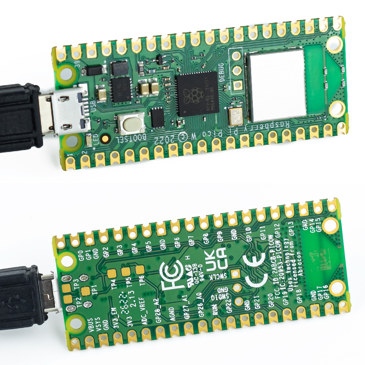 Dual-core ARM Cortex Raspberry Pi Pico W Microcontroller - Wi-Fi & Bluetooth Board With Pre-Soldered Headers Microcontroller Board With Wi-Fi - View #7