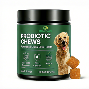 Tabletas Probióticas Naturales para Perros, Sabor a Pato, Equilibrio Intestinal, Comodidad Cutánea, Apoyo Inmunológico y Digestivo, 6B CFU Probióticos, Precio de Fábrica - Product Image 1