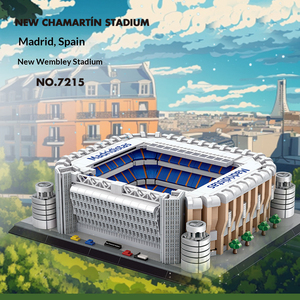 7215 España <span class=keywords><strong>Madrid</strong></span> Nuevo <span class=keywords><strong>Estadio</strong></span> Chamartin Modelo de Construcción Modular Edificio Emblemático Pequeñas Partículas Juguete Infantil Regalo 3471 piezas - Product Image 2