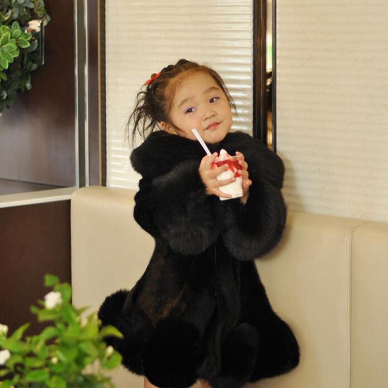 Children Faux Fur Jackets Warm Stylish Winter Clothing