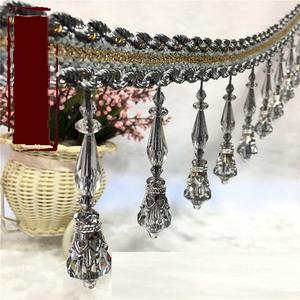 폴리 에스터 소재 페르시 커튼 액세서리 비즈 레이스 장식 사용 커튼 프린지 커튼 트림 - Product Image 2