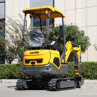 Mini-excavatrice sur chenilles compacte Kubota Engine 1,6 tonne CE EPA pour la construction