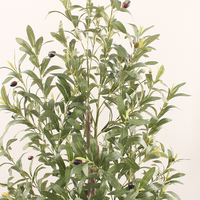 Usine d'arbre en pot vert artificiel vend des oliviers au toucher réel pour la décoration de jardin de bureau à domicile