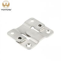 YOYOW Boucles de suspension en acier inoxydable Supports de montage encastrés Connecteurs de meubles pour accrocher des photos murales