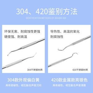 In stock stainless steel dental oral <b>tools</b>, probes for removing tartar, tooth picks, internal endoscopic dental instruments. - Product Image 4
