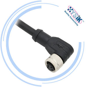 Conector Blindado de 4 Pines con Tuerca Metálica M8, Cable de PUR Moldeado, Conjunto de Cables EMC - Product Image 2