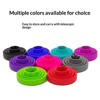 Diffuseur de sèche-cheveux pliable et télescopique avec cache-vent en silicone pour le coiffage et les boucles, idéal pour les salons de coiffure
