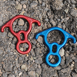 Abaisseur en alliage d'aluminium pour l'extérieur, anneau de descente d'alpinisme, corde d'escalade, verrou de sécurité, boucle d'engrenage - Product Image 6