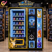 Distributeur automatique de cartes à collectionner TCG Mini YOUMI avec paiement par code QR pour petits articles, cartes TCG, Yu-Gi-Oh, cartes sportives, vente de boîtes de paquets individuels