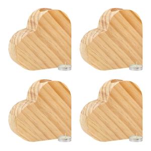 Heat Transfer Printed Wooden Heart-Shaped <b>Candle</b> Holder Customized <b>Candle</b> Holder Tealight Holder for <b>Valentine</b> ' s Day Gift - Product Image 5