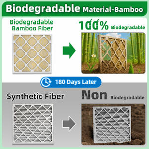 Filtros de Aire Domésticos de Fibra de Bambú de Eficiencia Media, 16x25x1, Merv 8, Venta al por Mayor y al Detal - Product Image 4